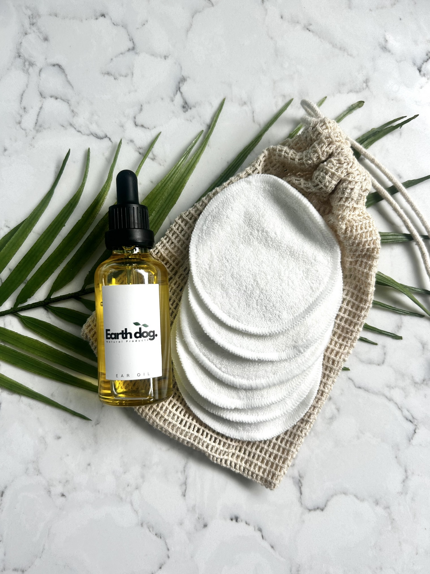 Natural Ear Oil & Reusable Pads Bundle